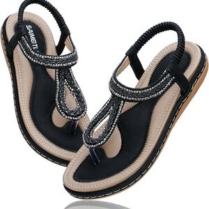 Black and Tan Women's Sandals